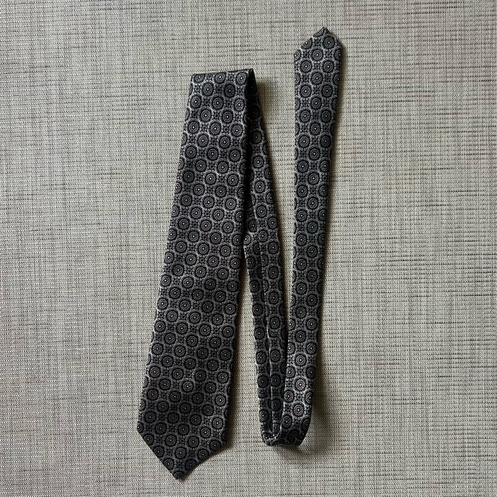 Christian Dior Men’s Vintage Brown Patterned Tie Great Condition